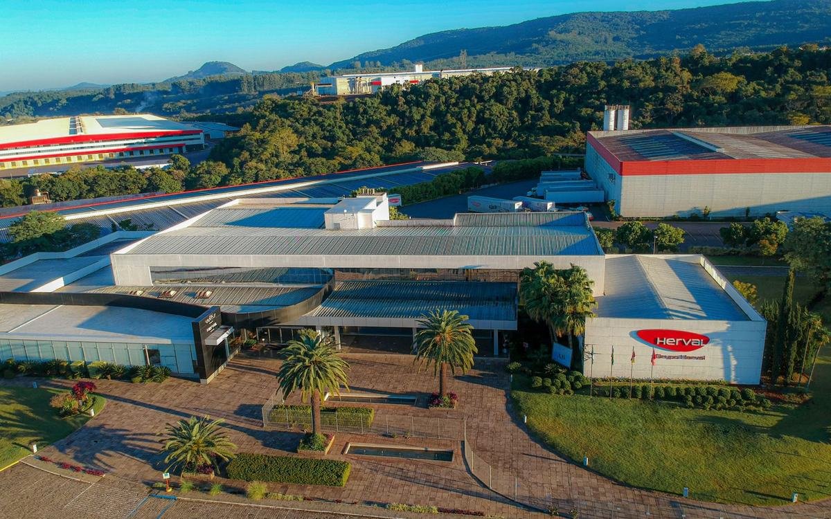 Vista aérea da sede do Grupo Herval